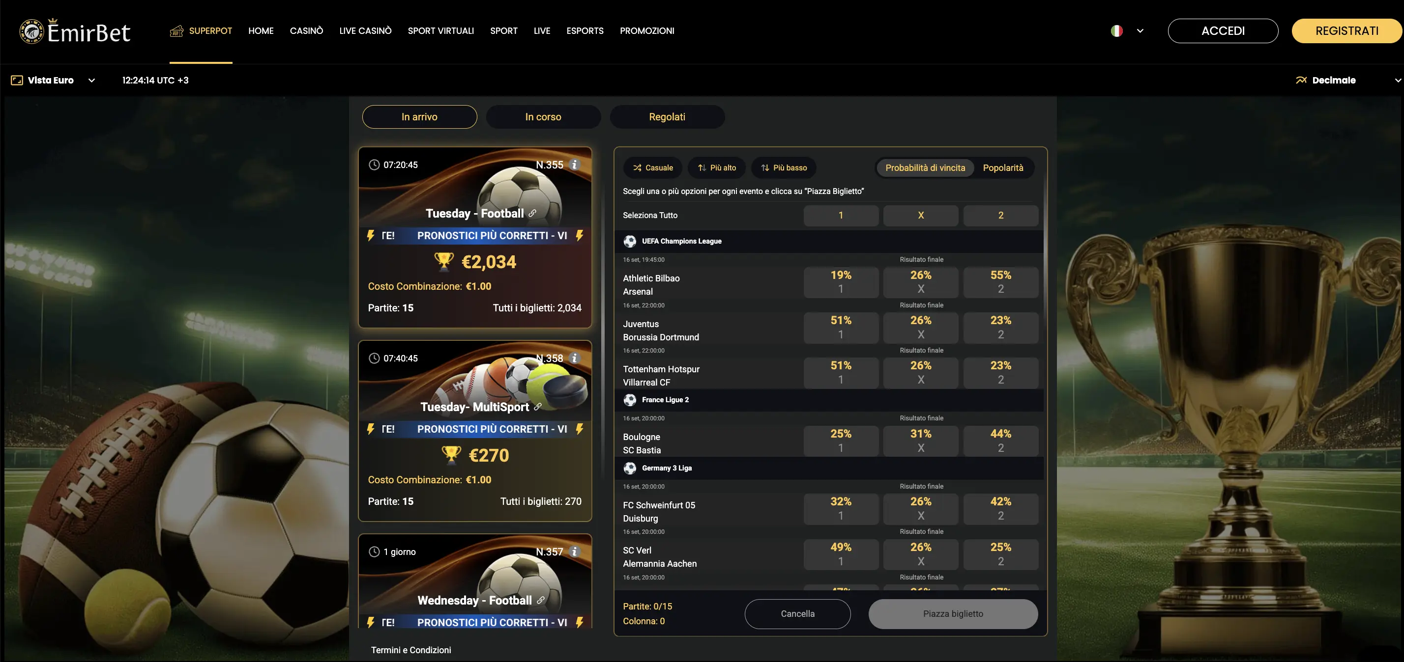 Giochi disponibili sui Siti scommesse non AAMS